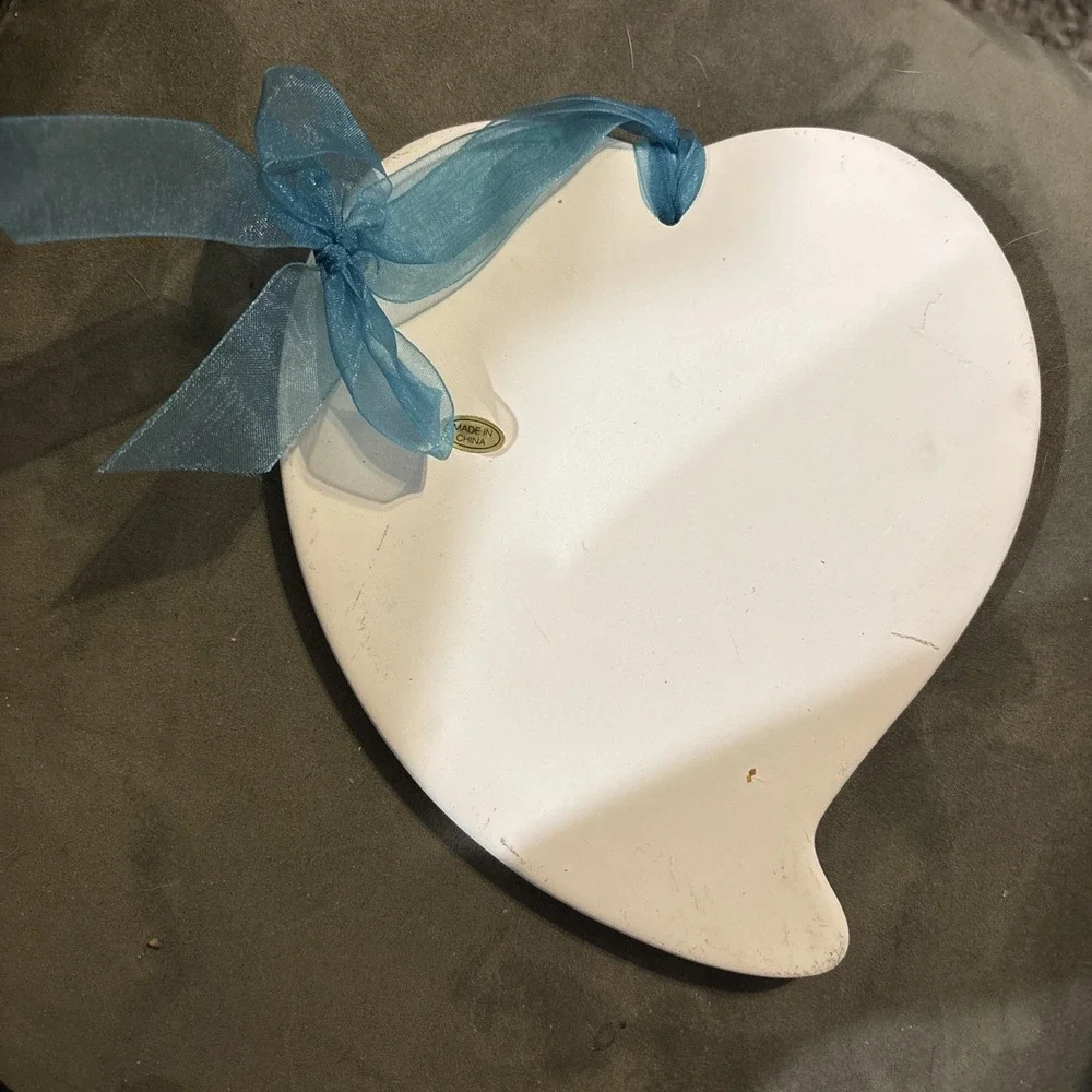 GRANDMA'S HEART PLAQUE LOVING SENTIMENT FOR GRANDMOTHER CERAMIC HANGING HEART
